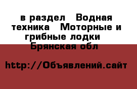  в раздел : Водная техника » Моторные и грибные лодки . Брянская обл.